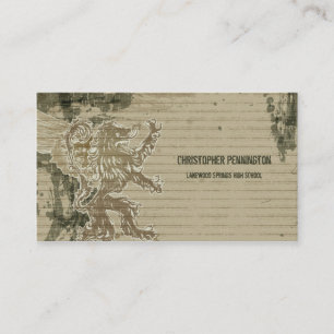 Cartão conhecido afligido da graduação do grifo