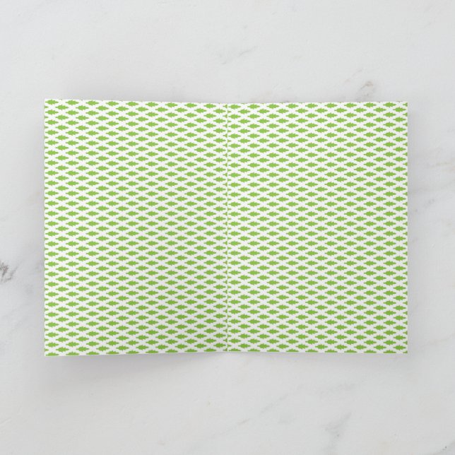 Cartão Conjunto de Pastas Arquivo Verde Botânico (Interior)