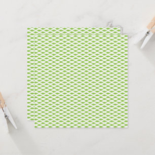 Cartão Conjunto de Pastas Arquivo Verde Botânico