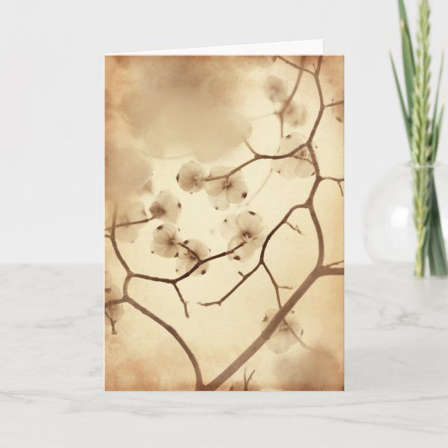 Cartão Conjunto do Dogwood (Frente)