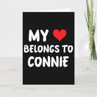 Cartão Connie - Meu Coração Pertence a Connie - Amor 