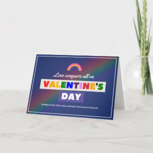 Cartão Conquistas de amor - Dia de os namorados LGBTQ