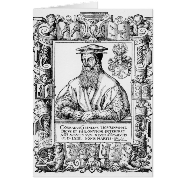 Cartão Conrad Gesner (Frente)