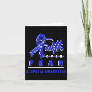 Cartão Consciência da Alopecia Fé Sempre Supera o Medo