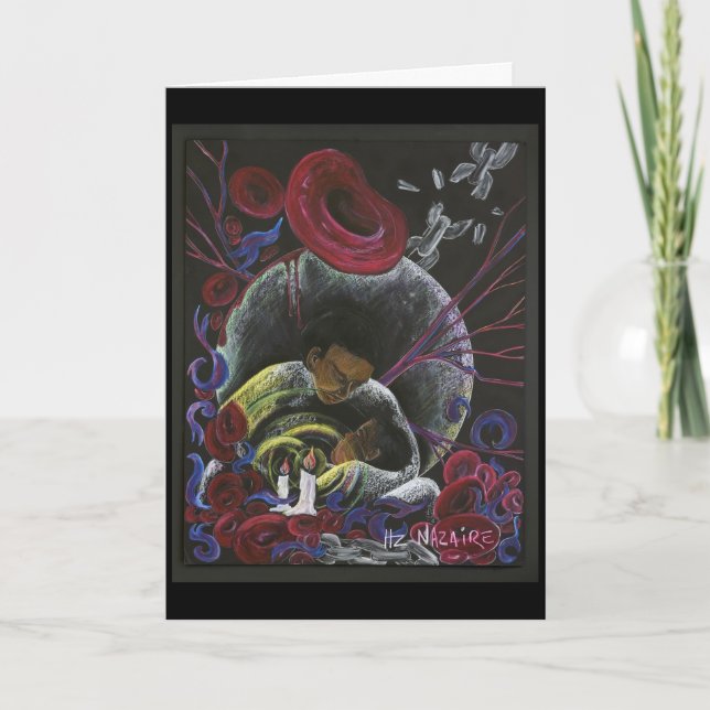 Cartão Consciência da dor da célula falciforme (Frente)