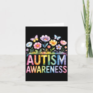 Cartão Consciência do autismo autista
