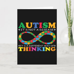 Cartão Consciência do Autismo Família Não É Uma Doença Au