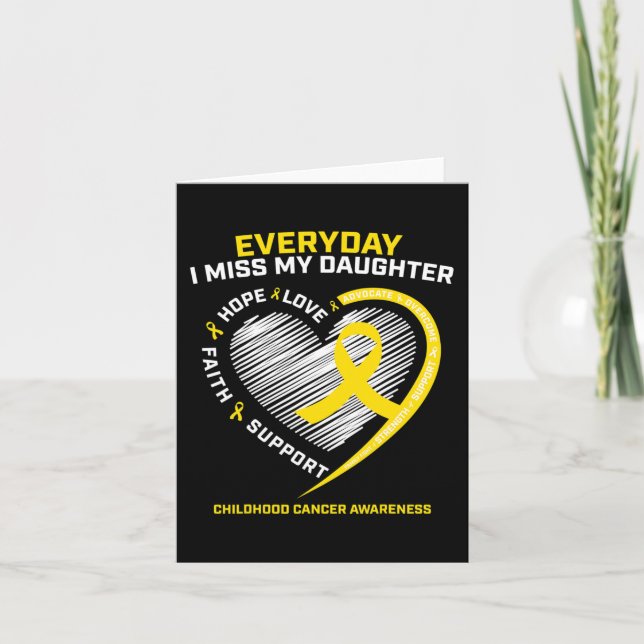 Cartão Consciência Do Cancer Da Infância Em Memória Da Mi (Frente)