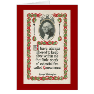 Cartão Consciência por George Washington