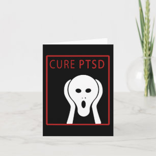 Cartão Consciência Ptsd Curta 2 Posto Desordem de Estress