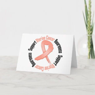 Cartão Consciência uterina do cancer do apoio