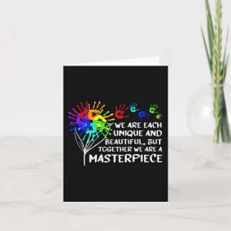 Cartão Consciencialização Autismo Parentes Legal Exclusiv