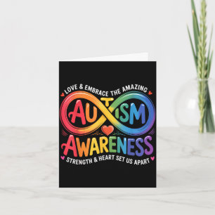 Cartão Consciencialização do autismo autista