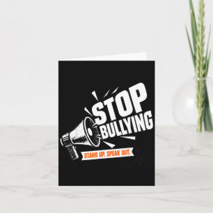 Cartão Conscientização antibullying megafone bondade unid