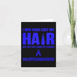 Cartão Conscientização da Alopecia Perda de Cabelo Guerre