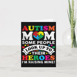 Cartão Conscientização do Autismo Mulheres Mãe Dia das Mã