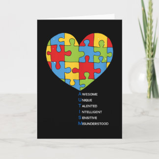 Cartão Conscientização sobre Autismo