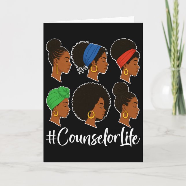 Cartão Conselheiro de Vida - Mês da História Negra Presen (Frente)