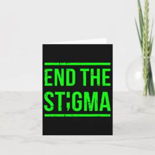 Cartão Conselheiro do Guerreiro Stigma Mental Health Awar