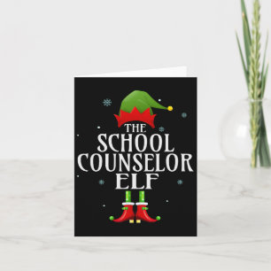 Cartão Conselheiro Escolar Elf Xmas Correspondente Grupo