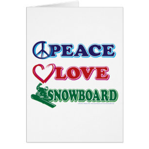 Cartão Conselho de neve com amor à paz