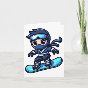 Cartão Conselho Ninja Snowboard Ninja Snowboardin