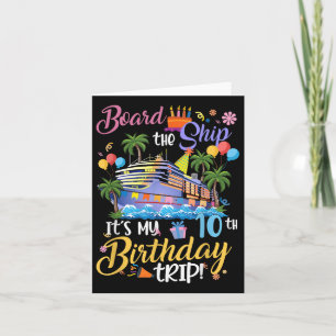 Cartão Conselho O Navio É O Meu 10º Aniversário, Cruise V