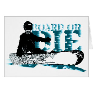 Cartão conselho ou morra. skeleboarder.