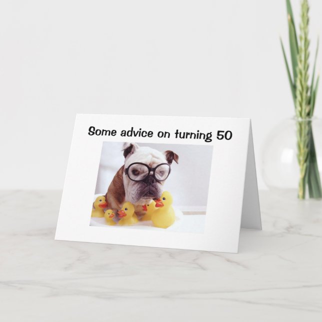 CARTÃO CONSELHOS PARA FAZER 50 ANOS (Frente)