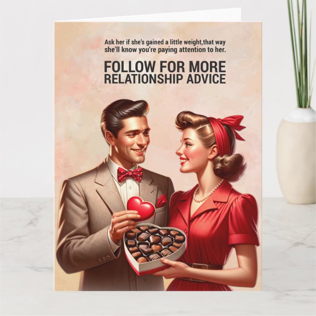 Cartão Conselhos sobre Relacionamentos (Frente)