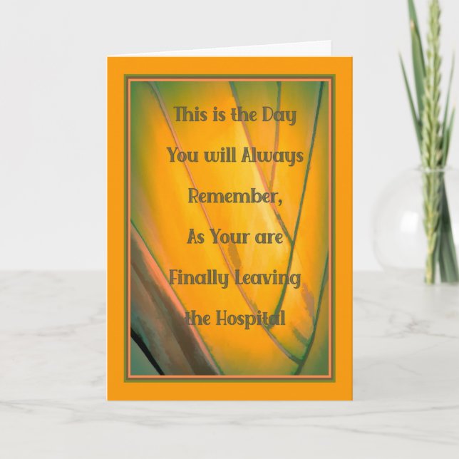 Cartão Consiga Bem Cartão, Dia Saindo do Hospital (Frente)