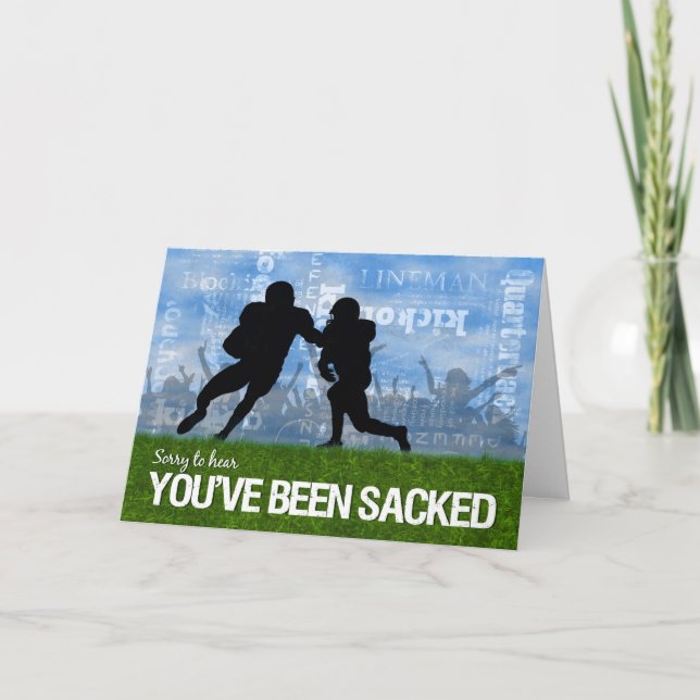 Cartão Consiga bons jogadores de tema de futebol no campo (Frente)