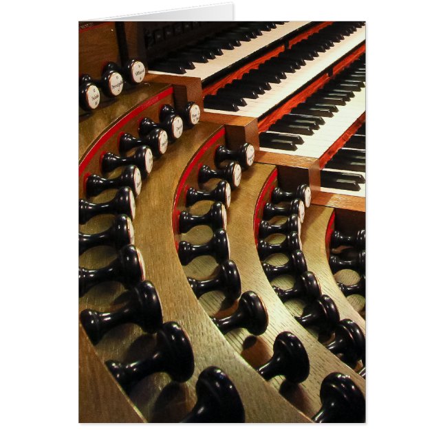 Cartão Console do órgão de tubulação, Wiesbaden (Frente)