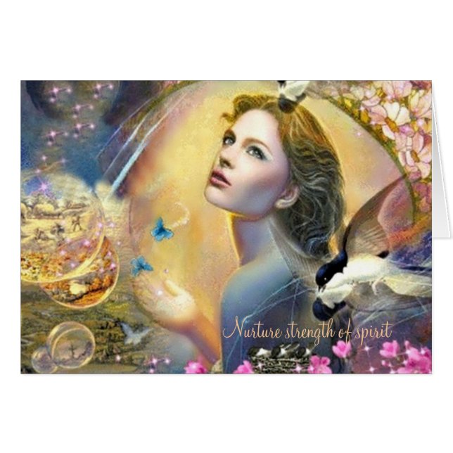 Cartão Consolide a força do espírito (Frente Horizontal)