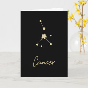 Cartão Constelação de Cancer Zodiac