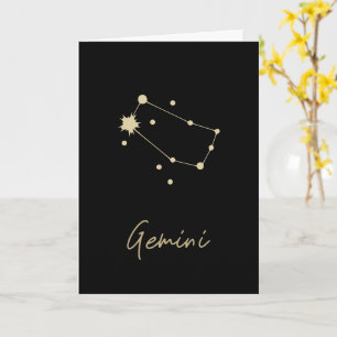 Cartão Constelação de Gemini Zodiac