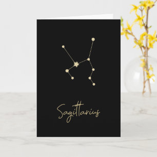 Cartão Constelação Sagittarius Zodiac