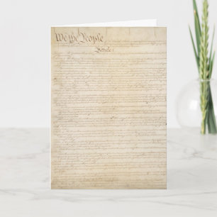 Cartão Constituição dos Estados Unidos, Nós, o Povo