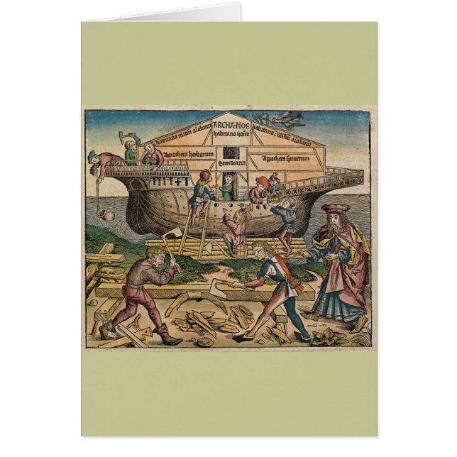 Cartão Construção da arca (Frente)