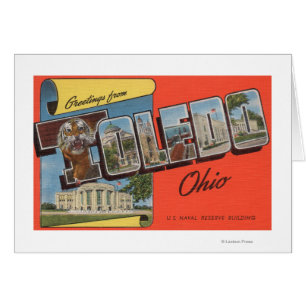 Cartão Construção de reserva naval de Toledo, Ohio - E.