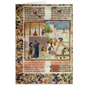 Cartão Construção de uma casa