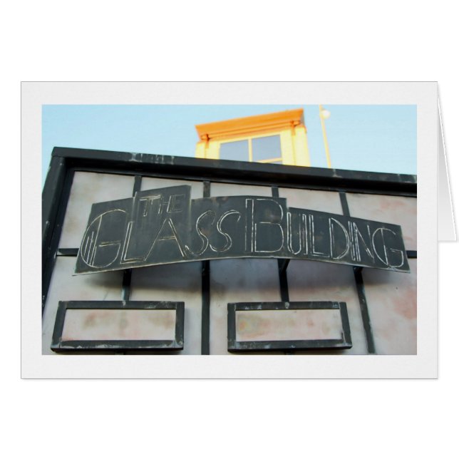 Cartão Construção de vidro (Frente Horizontal)