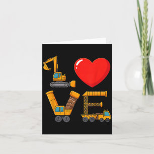 Cartão Construção do Amor de São Valentim Soletrado Com C