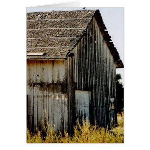 Cartão Construção velha rústica