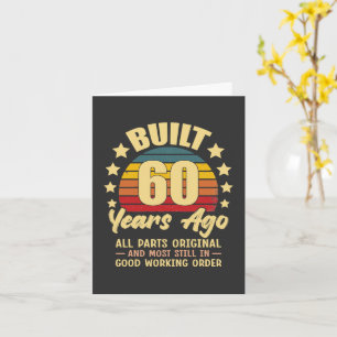 Cartão Construído há 60 anos Todas as Peças Originais Ani