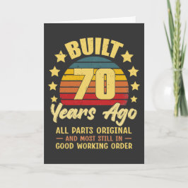 Cartão Construído há 70 anos Todas as Peças Originais Ani