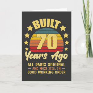 Cartão Construído há 70 anos Todas as Peças Originais Ani