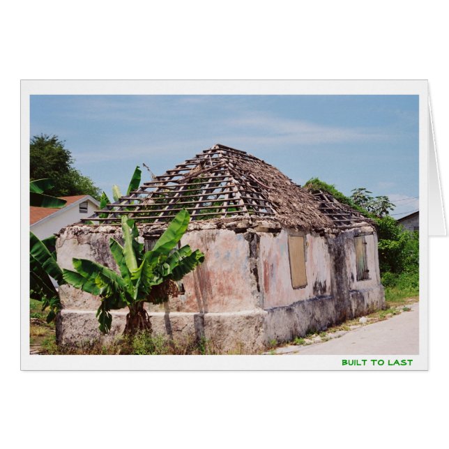 Cartão Construído para durar (Frente horizontal)