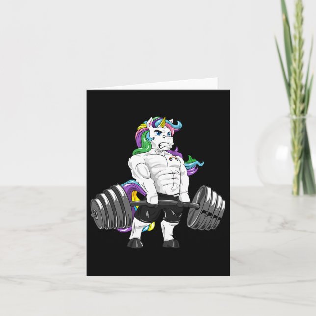 Cartão Construtor de Pormenores do Unicorn Gym Powerlifte (Frente)
