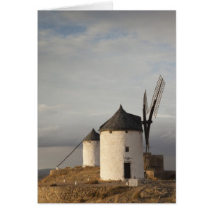 Cartão Consuegra, antigos moinhos de vento de La Mancha